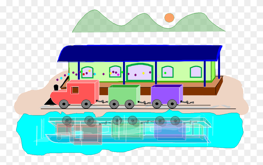 750x469 Descargar Png Imagen De Dibujos Animados De Un Tren De Trem Desenho, Vehículo, Transporte, Rueda Hd Png