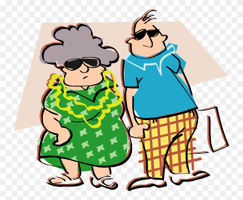 744x632 Cartoon Picture Of Wedding Couple Clipartsco Old Couple Clipart Transparent, Person, Human, Sunglasses HD PNG Download