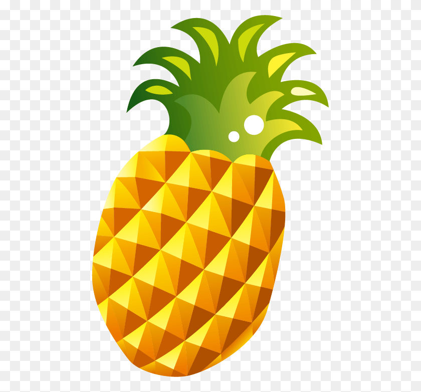 473x722 Cartoon Pineapple Fruit Cartoon, Plant, Food, Diamond HD PNG Download