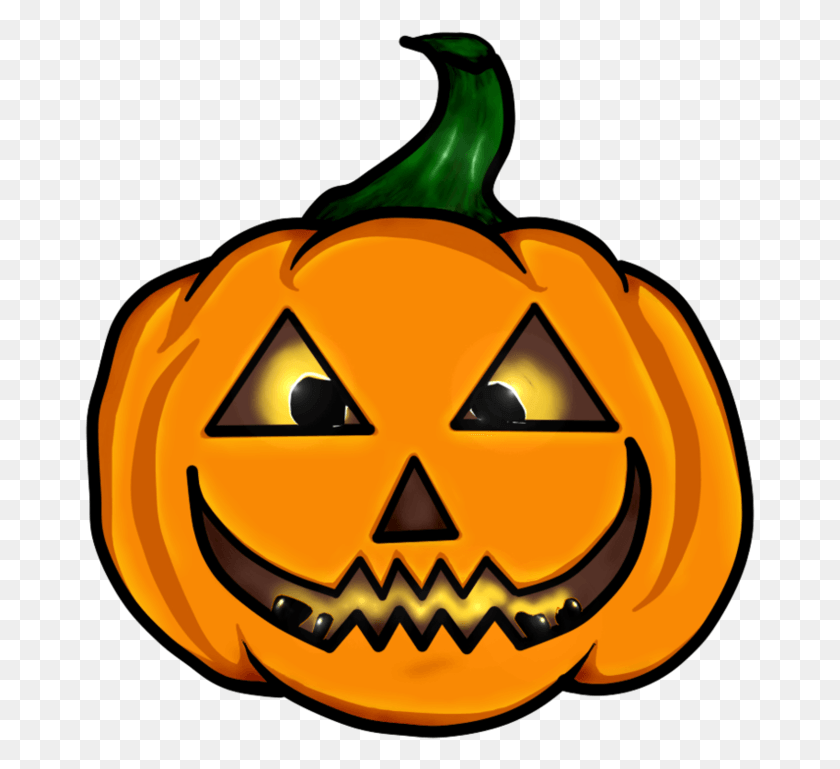 671x709 Cartoon Pumpkin Halloween Character Cartoon, Vegetable, Plant, Food HD PNG Download
