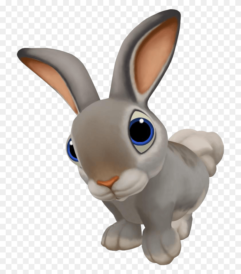 725x895 Cartoon Rabbit Rabbit, Toy, Figurine, Mammal HD PNG Download