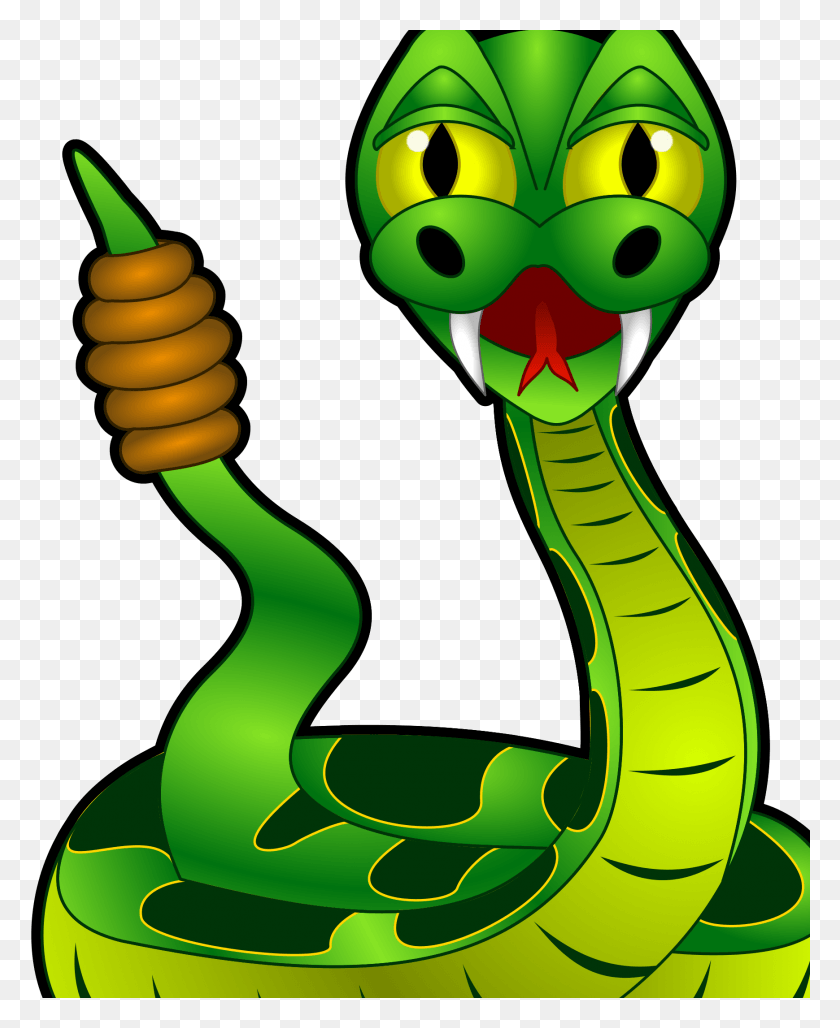 1739x2160 Cartoon Rattlesnake By Sirrob01 Venomous Snake Clipart, Reptile, Animal, Green Snake HD PNG Download