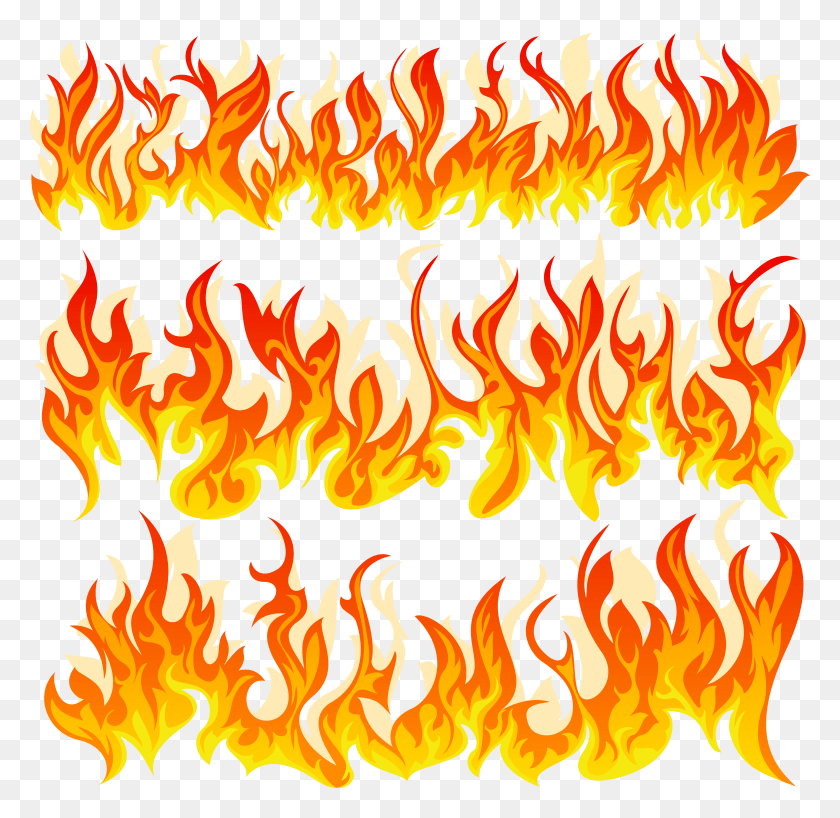 3708x3605 Cartoon Related Keywords Suggestions Vector Flames, Fire, Flame, Bonfire HD PNG Download