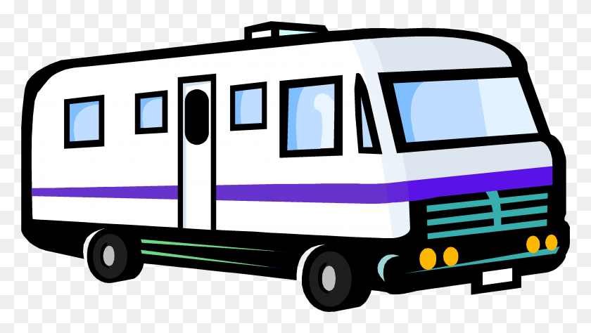 3818x2030 Cartoon Rv, Moving Van, Van, Vehicle HD PNG Download