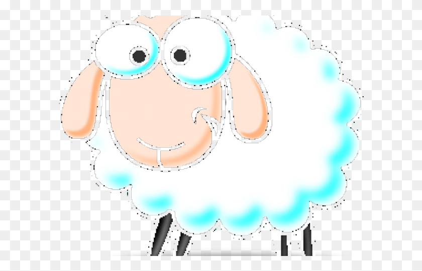 608x481 Cartoon Sheep Black And White, Text, Hand, Soccer Ball HD PNG Download