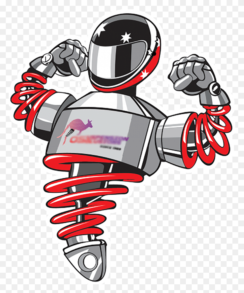 897x1093 Cartoon Shock Absorber2 Logo Yss Suspension, Robot HD PNG Download
