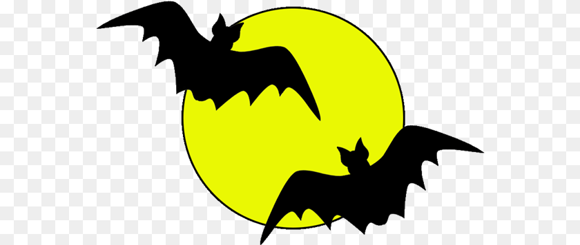 564x356 Cartoon Silhouette Character Yellow Bat For Halloween 600x512 Fictional Character, Logo, Symbol, Animal, Cat PNG