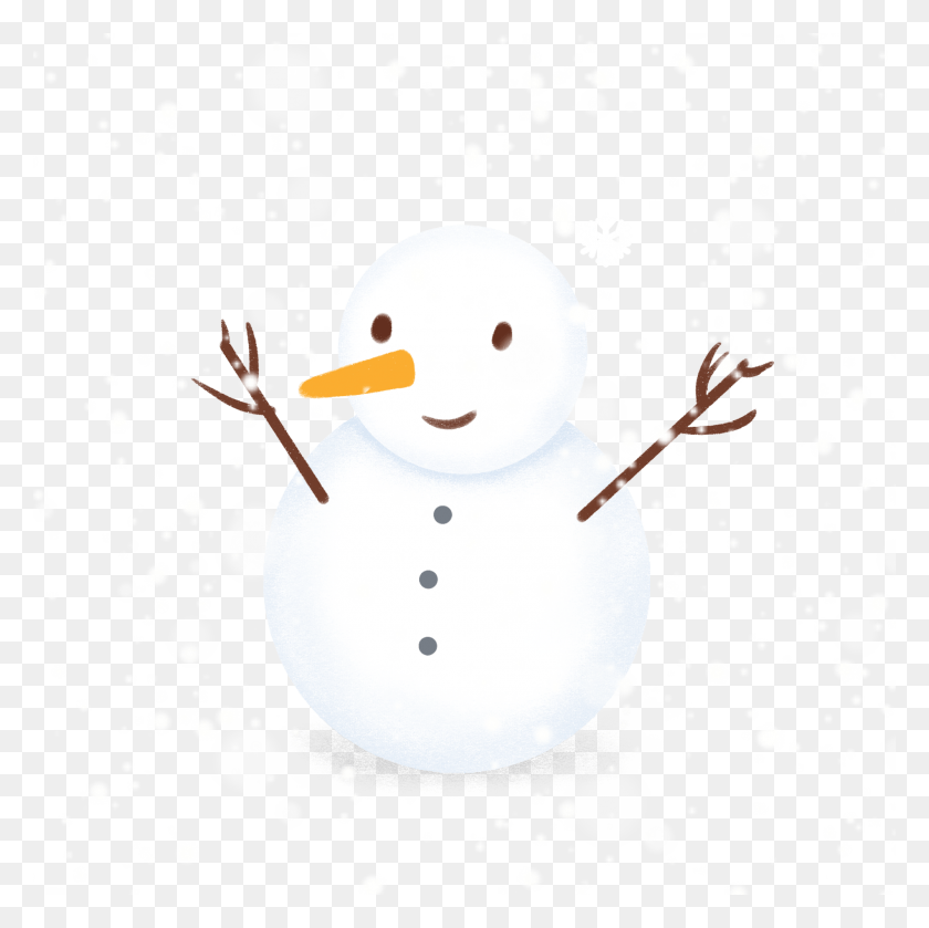 2000x2000 Cartoon Simple Fresh Snowman And Psd Snowman, Nature, Outdoors, Winter HD PNG Download