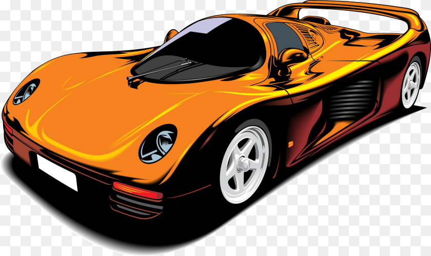3404x2024 Cartoon Sport Car, Spoke, Vehicle, Transportation, Machine Transparent PNG