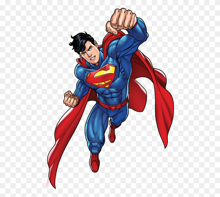 489x693 Cartoon Superman Image With Transparent Background Superman, Comics, Book, Person HD PNG Download