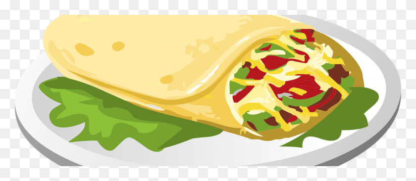 1220x480 Cartoon Taco Mexican Food Clip Art, Burrito, Food, Lunch HD PNG Download