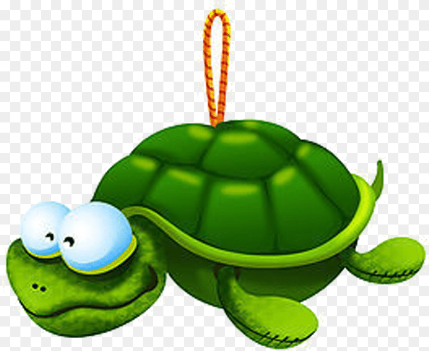 Cartoon Tortoise Ornaments Transprent Vector Toys, Green, Animal ...