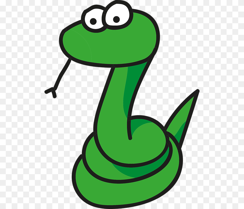 534x720 Cartoon Snake, Animal, Reptile Sticker PNG