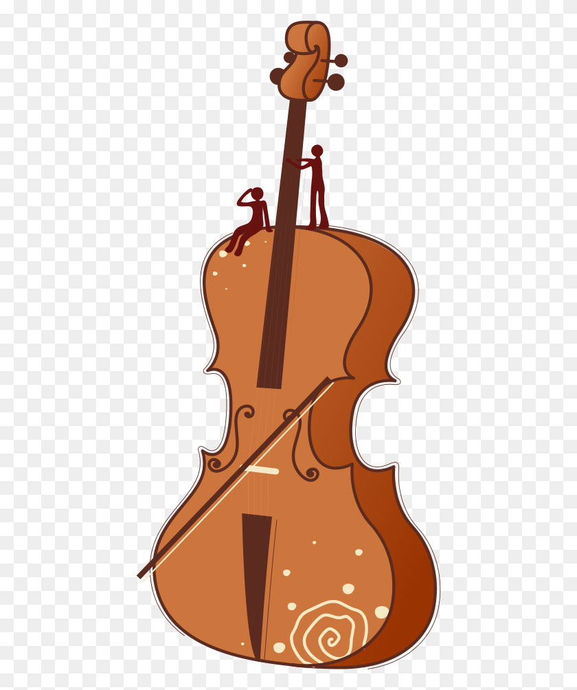 444x944 Cartoon Violin Hand Violoncello Animado, Musical Instrument, Cello, Leisure Activities HD PNG Download