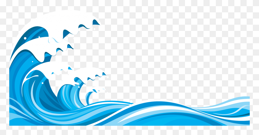 1191x577 Cartoon Wave Clip Art, Sea, Outdoors, Water HD PNG Download