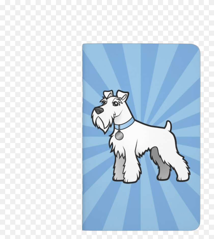 737x876 Cartoon White Schnauzer Journal Miniature Schnauzer, Mammal, Animal, Terrier HD PNG Download
