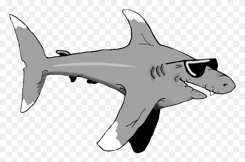 779x495 Cartoons And Art Grandpa Shark Clipart, Sea Life, Fish, Animal HD PNG Download