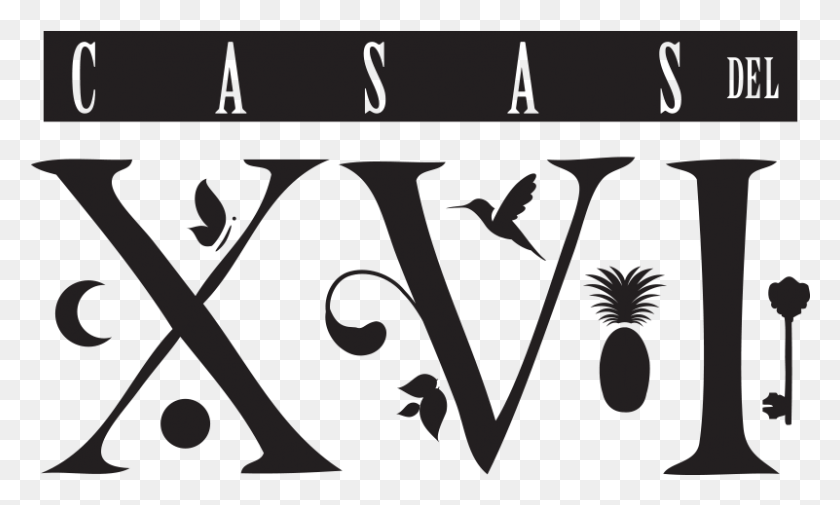 801x457 Casas Del Xvi, Stencil, Label, Text HD PNG Download