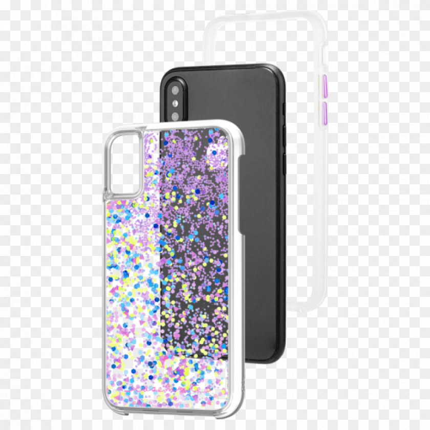 Case Mate Karat Case For Iphone X, Electronics, Mobile Phone, Phone, Glitter Transparent PNG