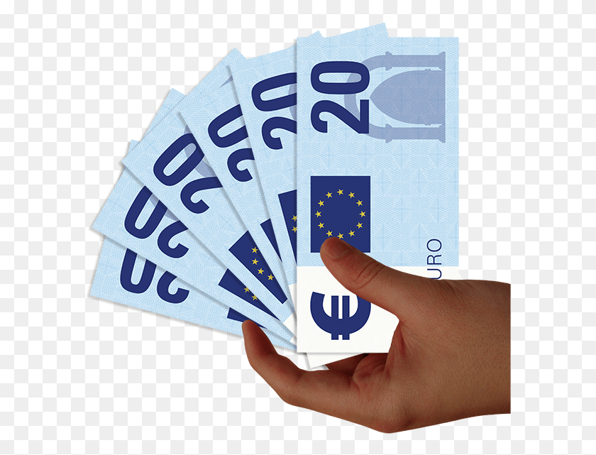 601x581 Cash Hand Euros Photosymbols Cash, Person, Human, Text HD PNG Download