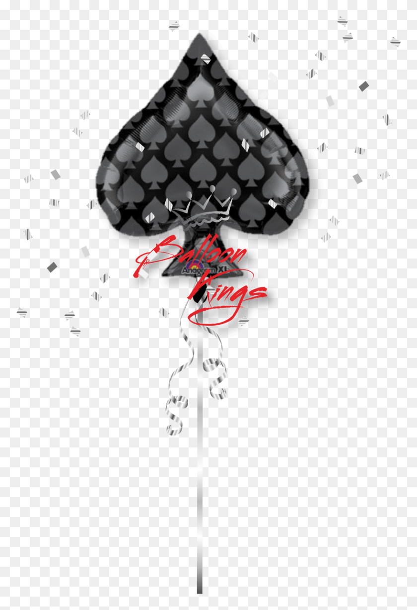 816x1221 Casino Black Spade Balloon, Graphics, Floral Design HD PNG Download