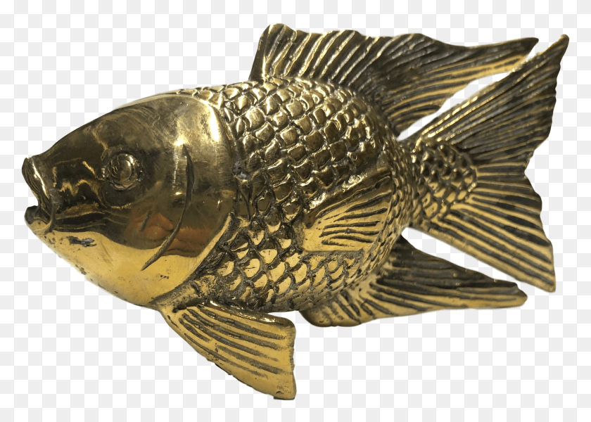 2570x1780 Литая Латунная Рыба Кои Завершена В Золотом Блестящем Цвете Карпа Hd Png Скачать