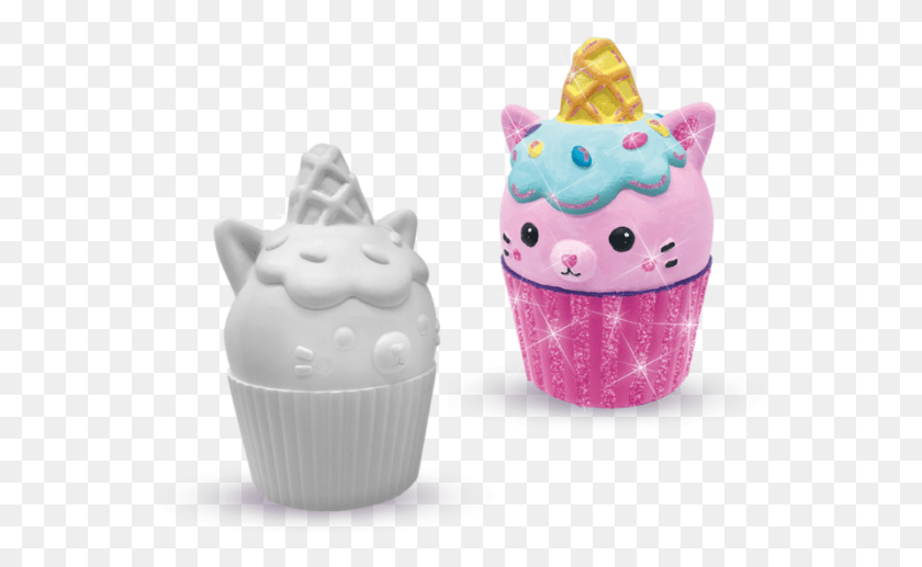 560x457 Casting And Painting Es Ses 01359 Casting And Painting Unicorns Figure, Cupcake, Cream, Cake HD PNG Download