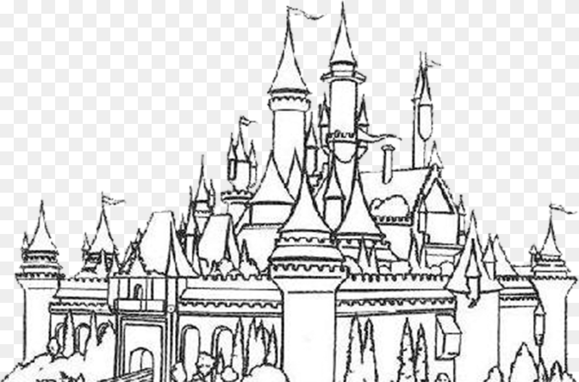 Castle Black And White, Architecture, Spire, Tower, Building Sticker PNG