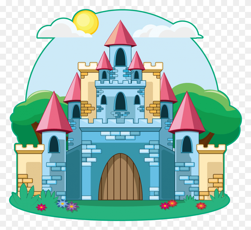 2198x2005 Castle Cartoon, Architecture, Building, Urban HD PNG Download