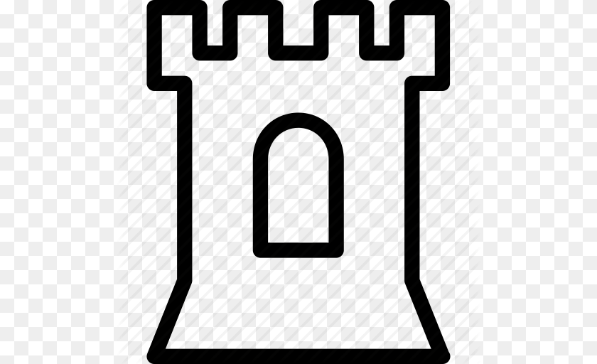 512x512 Castle Outline, Text, Number, Symbol Transparent PNG