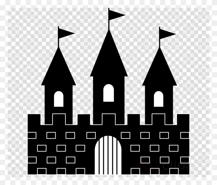 900x760 Castle Silhouette Drawing Clipart Sleeping Beauty Castle Stone Castle Clipart, Architecture, Building, Pattern HD PNG Download
