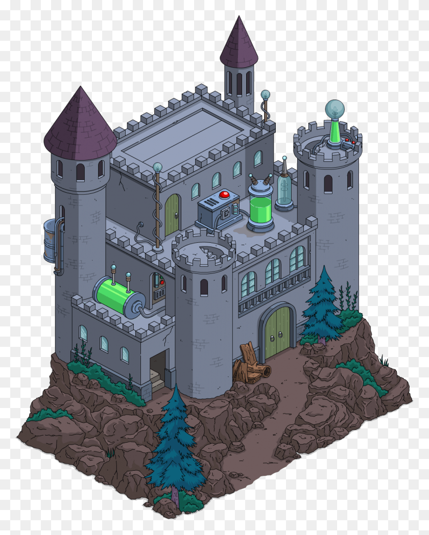 1063x1348 Замок Tapped Out Monsters Castle, Архитектура, Здание, Форт Hd Png Скачать