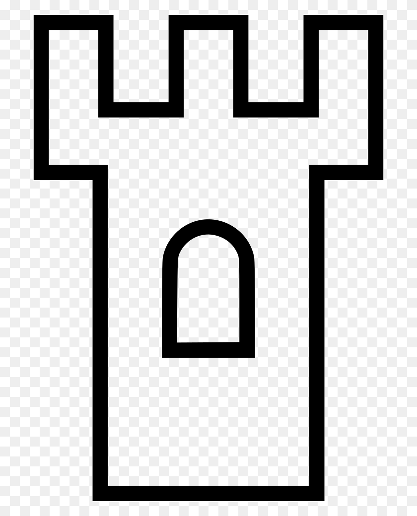 706x980 Castle Tower Castle Tower Icon, Stencil, Symbol, Text HD PNG Download