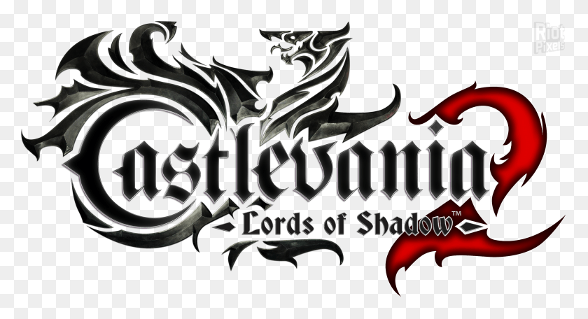 4253x2160 Логотип Castlevania Lords Of Shadow 2, Дракон, Текст Hd Png Скачать