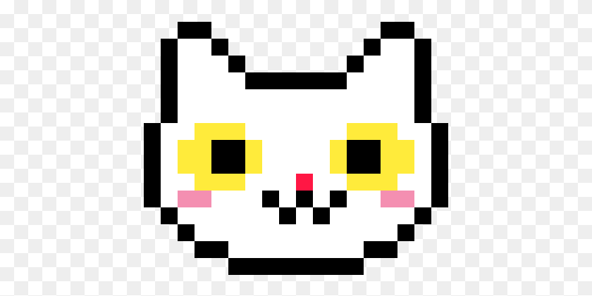 433x361 Cat By High Five Girl Neko Atsume Pixel Art, Primeros Auxilios, Pac Man Hd Png