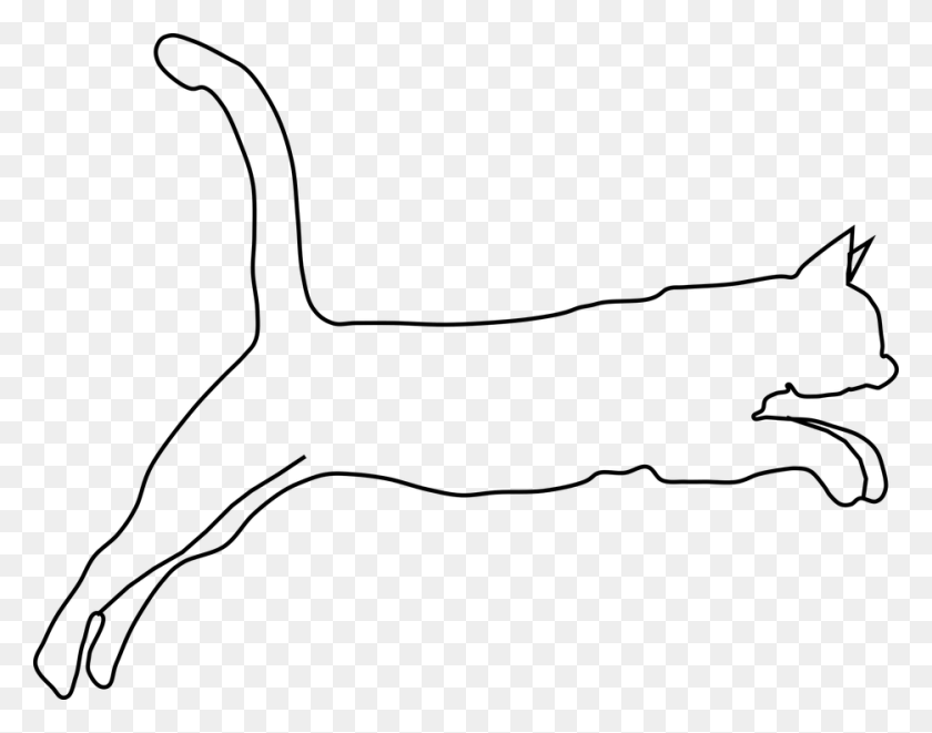 934x720 Кошка Кошки Прыгает Кошка Идеальное Искусство Линии Искусства, Серый, Мир Варкрафта Png Скачать