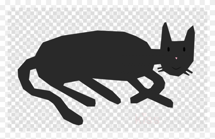 900x560 Cat Clipart Black Cat Whiskers Clip Art Vinyl Record Transparent Background, Animal, Stencil, Transportation HD PNG Download
