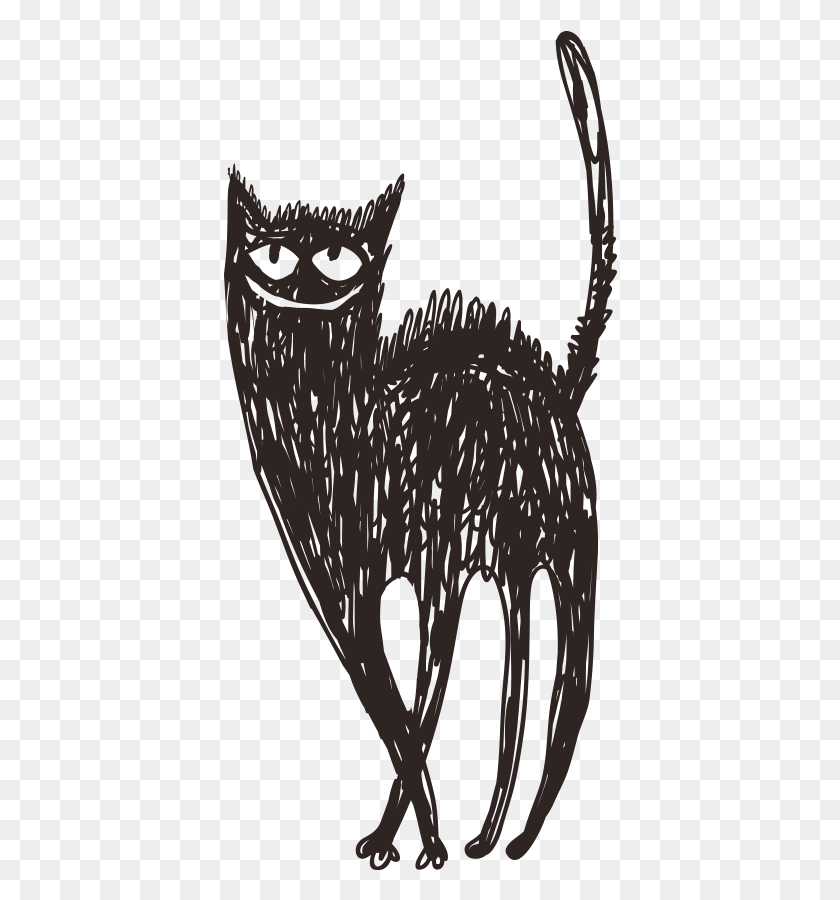 394x840 Cat Drawing Drawing, Animal, Bird, Mammal HD PNG Download