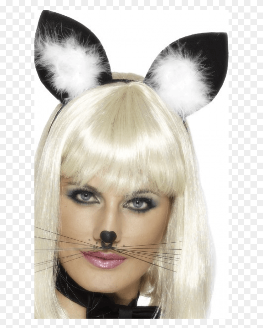 621x989 Cat Ears Cat Whiskers Costume, Head, Hair, Face HD PNG Download