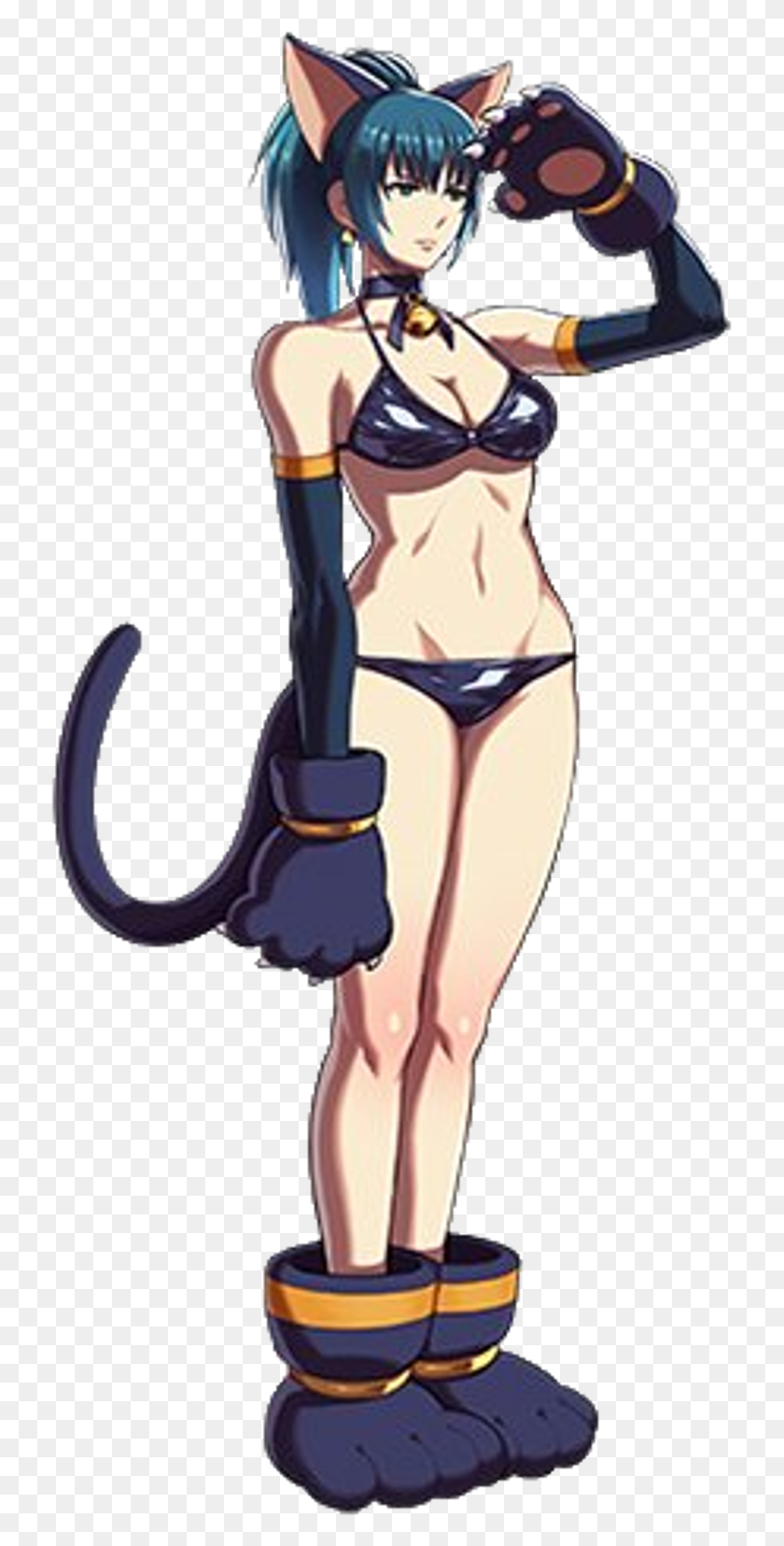 735x1595 Cat Ears Leona Snk Heroines Tag Team Frenzy Snk Heroines Tag Team Frenzy Leona, Person, Human, Whip HD PNG Download