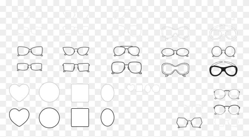 941x486 Cat Eye Shape Circle, Accessories, Accessory, Sunglasses HD PNG Download