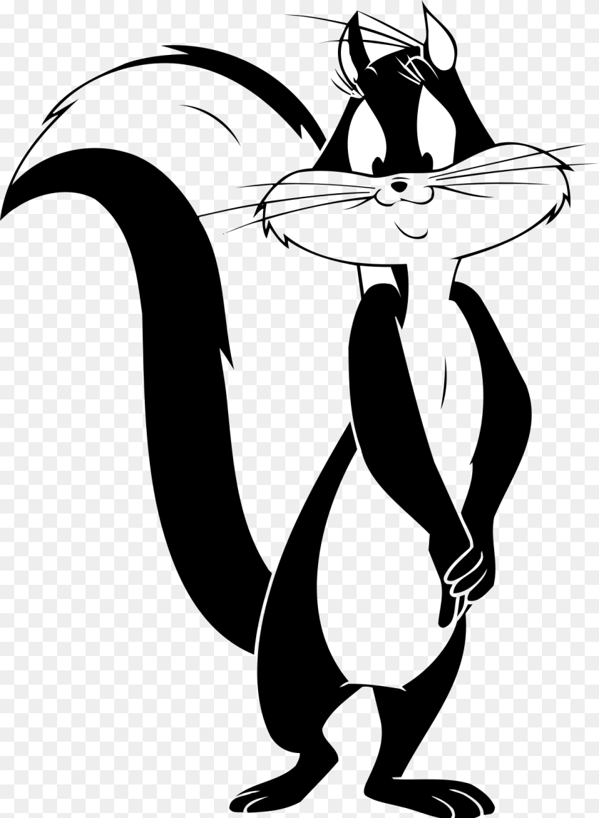 1200x1638 Cat From Pepe Le Pew, Stencil, Logo, Symbol Sticker PNG
