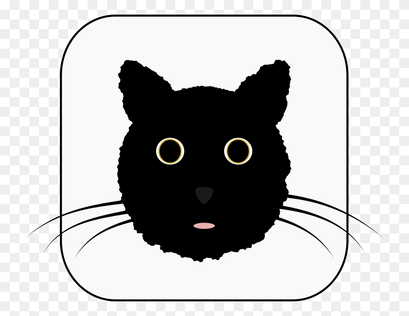 735x590 Cat Icon Kedicik, Black Cat, Pet, Mammal HD PNG Download