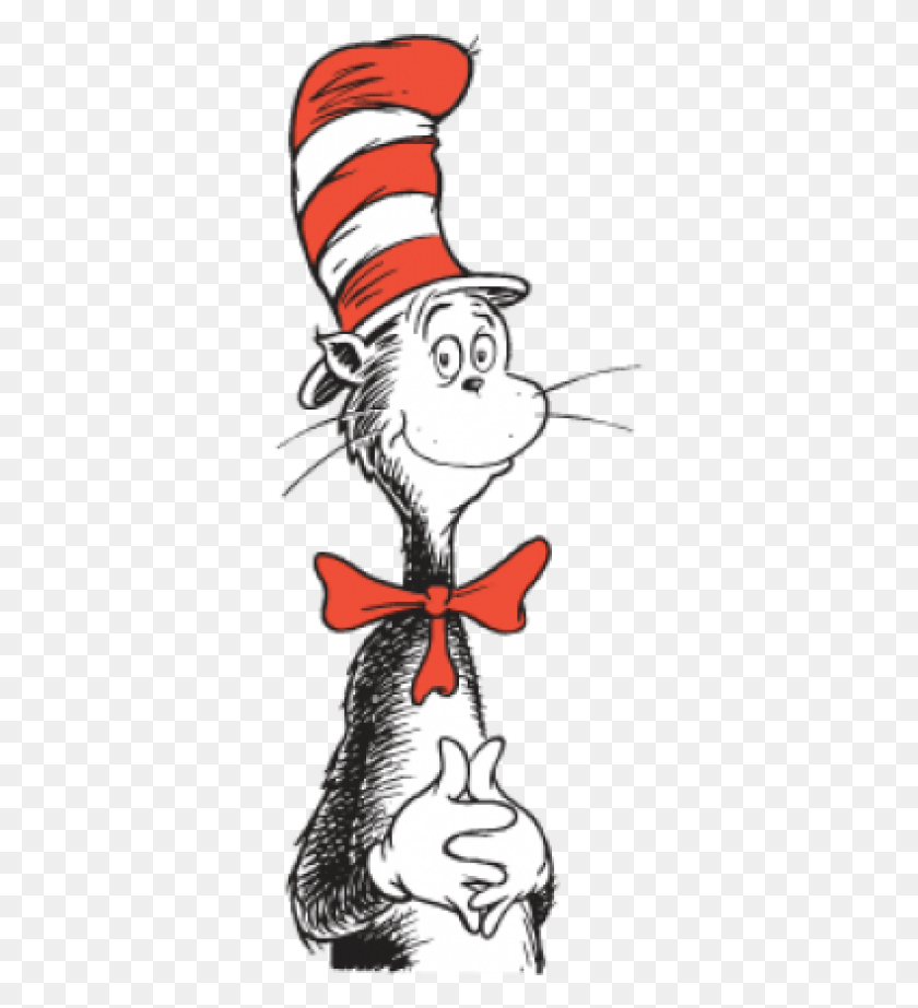 341x863 Cat In The Hat Clipart Free Free Cat In The Hat Clip Cat In The Hat Gif Cartoon, Person, Human, Animal HD PNG Download