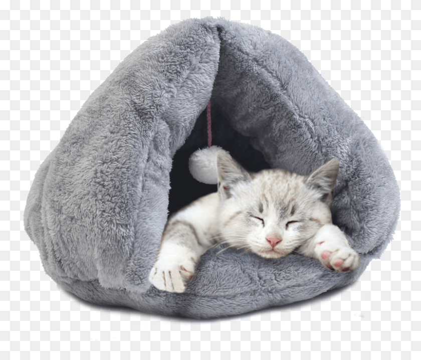 801x676 Cat Litter Pet Cat Sleeping Bag Cat Nest Mat Cotton, Mammal, Animal, Cushion HD PNG Download