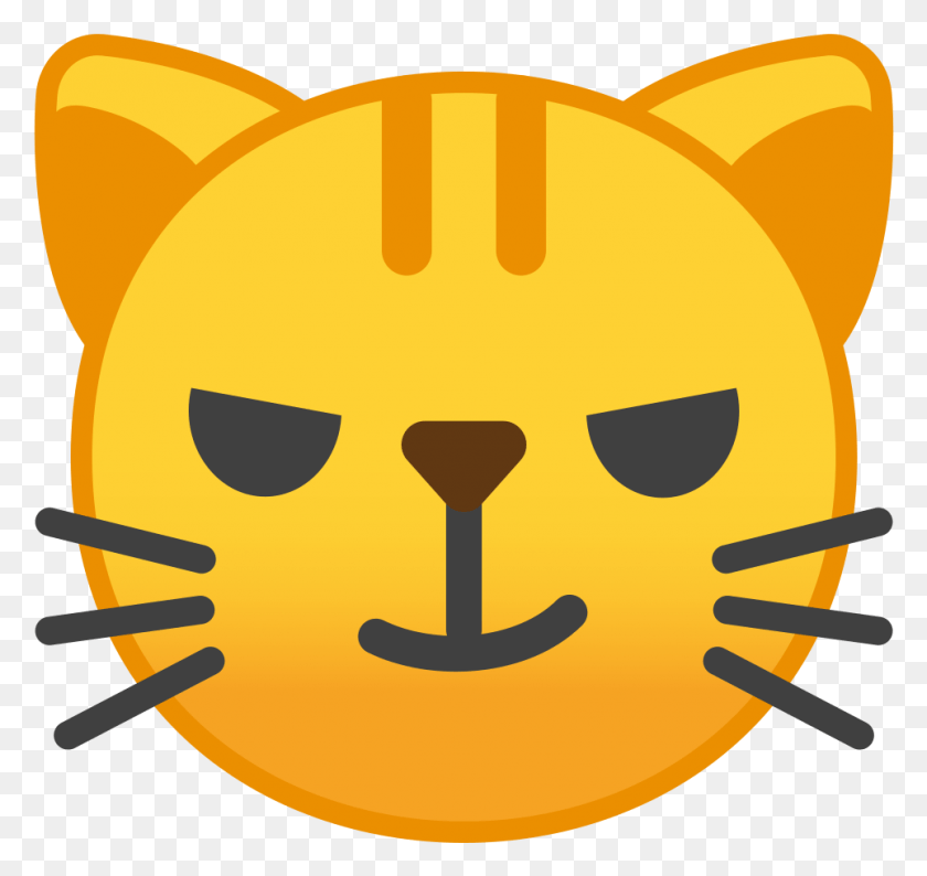 963x907 Cat Nose Cat Face With Wry Smile Icon Cat Emoji Sad, Halloween, Pumpkin, Vegetable HD PNG Download