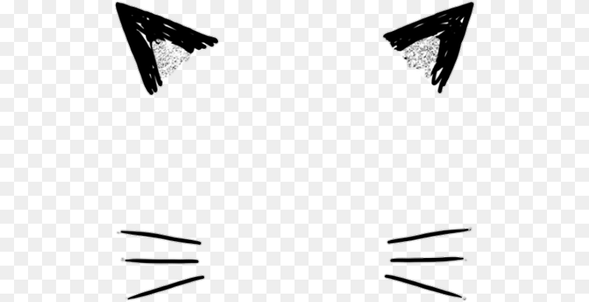 516x432 Cat Picsart Photo Studio Cat Ears And Whiskers, Arrow, Arrowhead, Weapon Sticker PNG