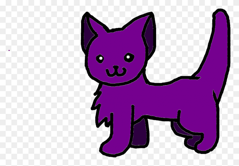 985x661 Cat Purple Cartoon, Animal, Pet, Mammal HD PNG Download