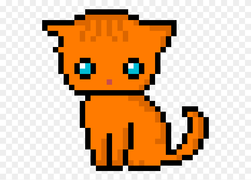 559x541 Cat Redhead Tiger Pixel Art Minecraft, Pac Man HD PNG Download