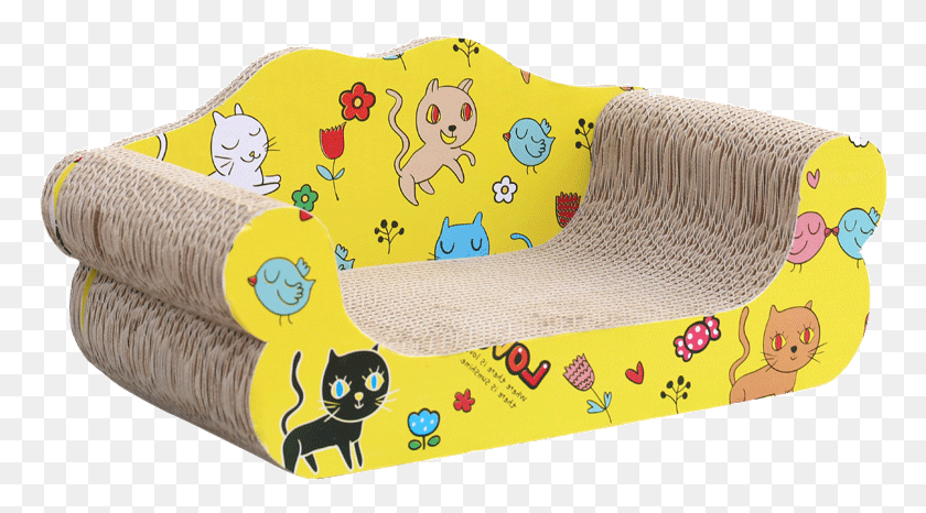 770x406 Cat Scratching Plate Claw Claw Cat Claw Plate Corrugated Inflatable, Furniture, Cushion, Couch HD PNG Download